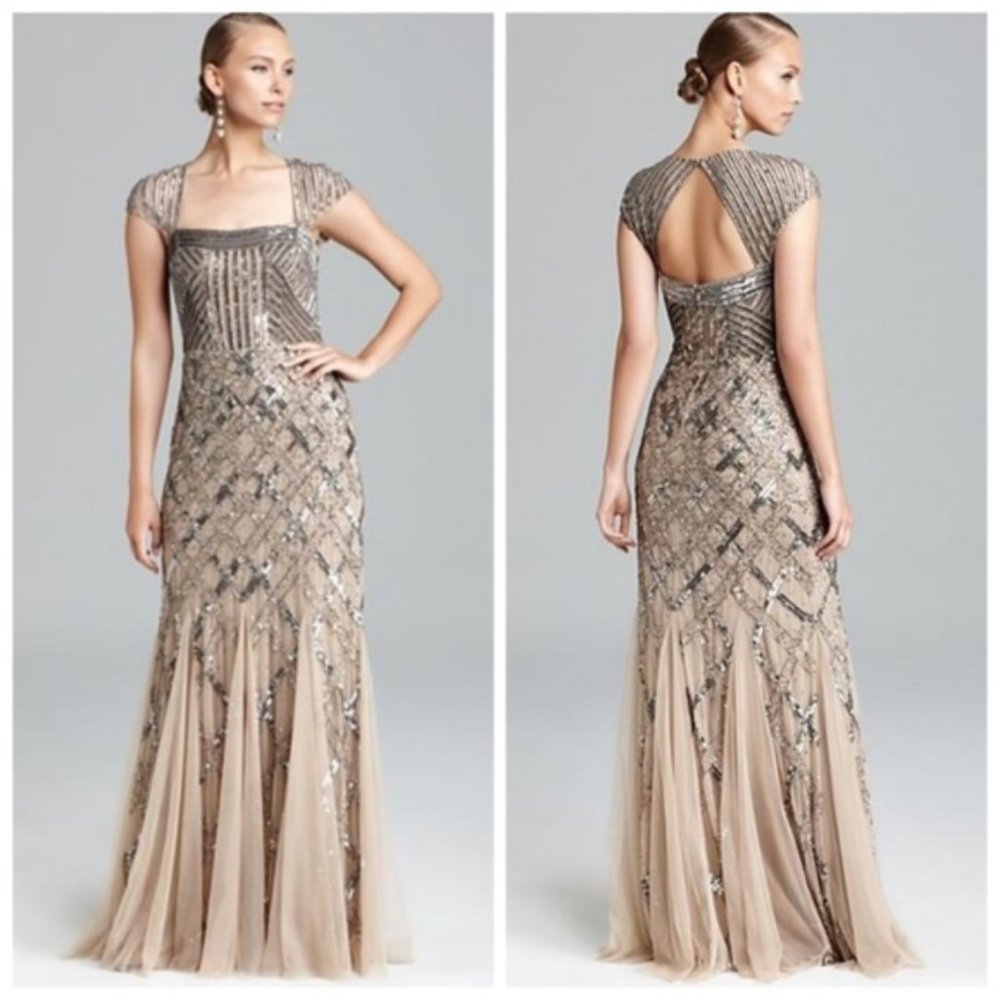 Adrianna Papell Beaded Gown